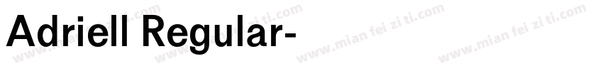 Adriell Regular字体转换